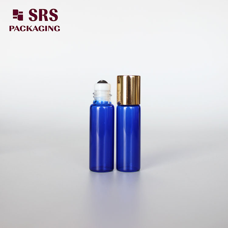 SRS Mini Bottle Blue Color 5ml Empty Perfume Packaging
